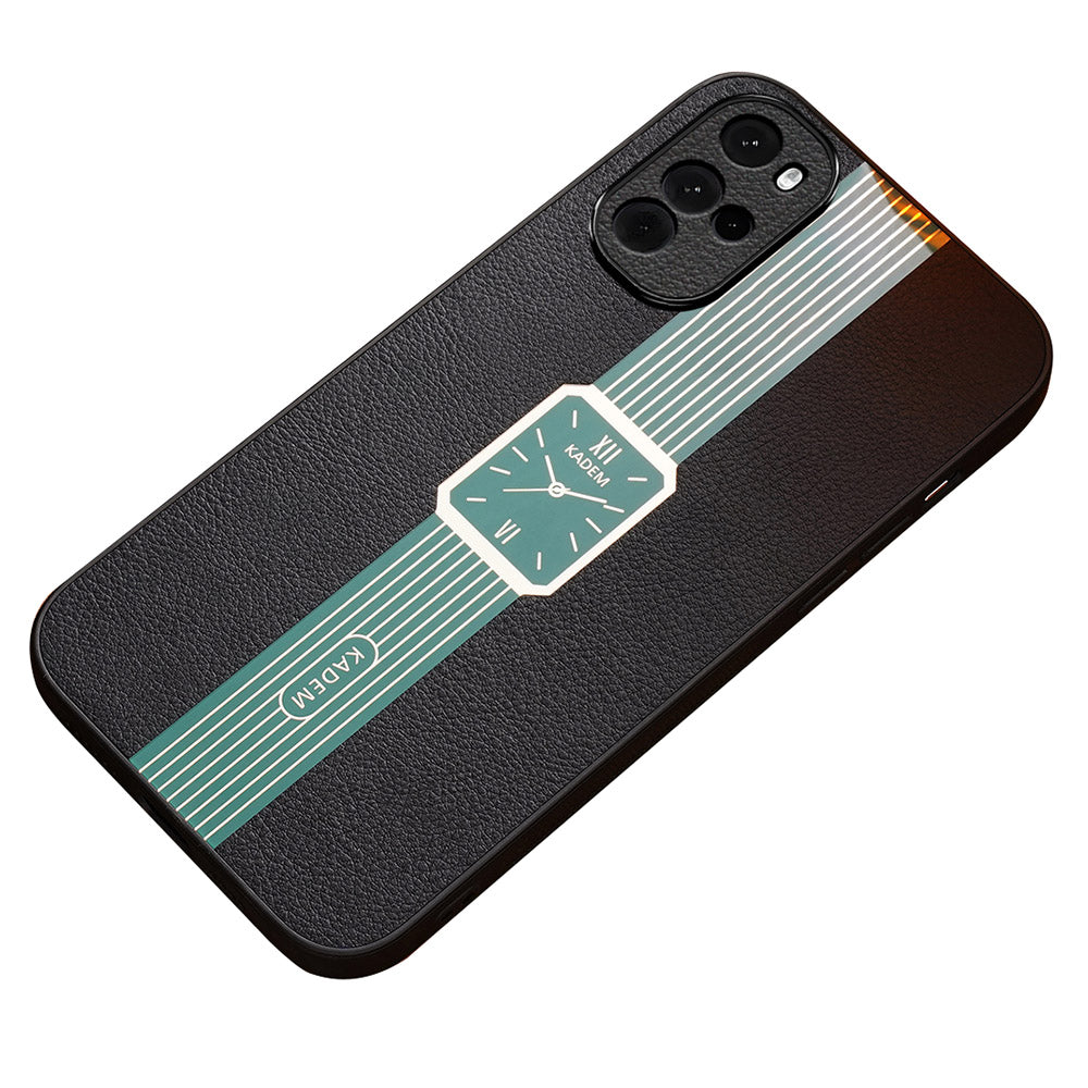 KADEM For Motorola Moto G22 Case Bump Proof PU+TPU+Acrylic Watch Pattern Phone Cover KADEM For Motorola Moto G22 Case Bump Proof PU+TPU+Acrylic Watch Pattern Phone Cover